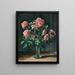 Nature morte aux roses - Josef Stoitzner — kehystetty taideteos seinällä