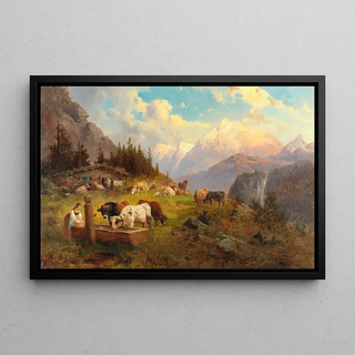 Josef Thoma - On the Mountain Pasture.webp