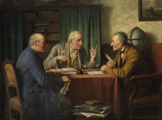 La conversation des savants - Josef Wagner-Höhenberg — näkymä teoksesta