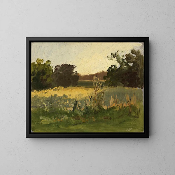 Au Simssee - Josef Wenglein — kehystetty taideteos seinällä