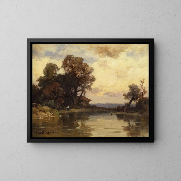 Paysage boisé - Josef Willroider — kehystetty taideteos seinällä