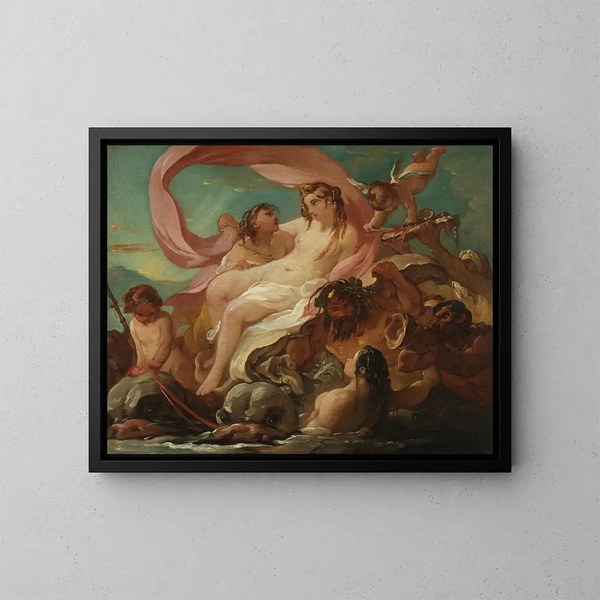 Venus nousemassa merestä - Joseph Marie Vien — kehystetty taideteos seinällä