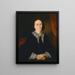 Portrait d'une femme Elizabeth Collins - Joseph Backler — kehystetty taideteos seinällä