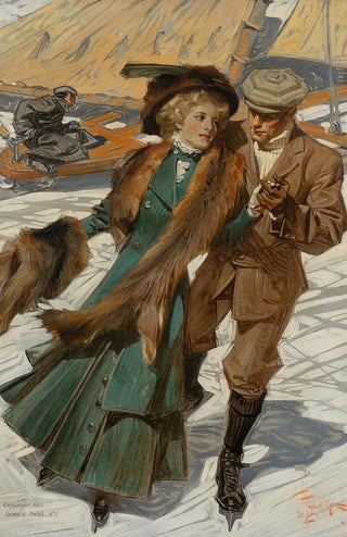 Joseph Christian Leyendecker - Ice Skaters.webp