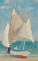 Kalastuslaiva - Joseph Edward Southall — näkymä teoksesta
