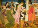 La Beauté recevant la rose blanche de son père - Joseph Edward Southall — näkymä teoksesta