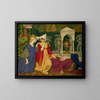 Muuta kirjainta - Joseph Edward Southall — kehystetty taideteos seinällä
