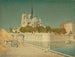 Notre-Dame ja Seine - Joseph Edward Southall — näkymä teoksesta