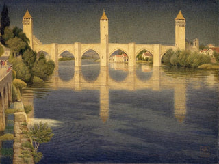 Pont Valentré, Cahors, Ranska - Joseph Edward Southall — näkymä teoksesta