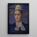 Taiteilijan äidin muotokuva - Joseph Edward Southall — kehystetty taideteos seinällä