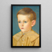 Taiteilijan veljenpojan Edward Stafford Allenin muotokuva - Joseph Edward Southall — kehystetty taideteos seinällä
