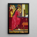 Sigismonda juomassa myrkkyä - Joseph Edward Southall — kehystetty taideteos seinällä