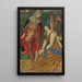 Tummaihoinen nuori tyttö - Joseph Edward Southall — kehystetty taideteos seinällä