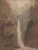 Cascade dans le Lake District - Joseph Farington — näkymä teoksesta