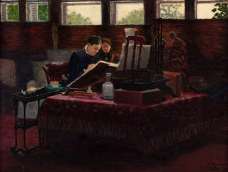 La Princesse Mathilde dans son atelier de Saint-Gratien - Joseph Félix Bouchor — näkymä teoksesta