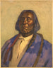 Chef Red Cloud, Sioux - Joseph Henry Sharp — näkymä teoksesta