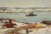 Hudsoninjoen maalaus ja USS Connecticut -sotalaivat - Joseph Henry Sharp — näkymä teoksesta