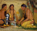 Fabrication de la médecine à base d'herb douce, cérémonie blackfoot - Joseph Henry Sharp — näkymä teoksesta