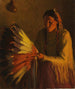L'objet Bonnet de guerre - Joseph Henry Sharp — näkymä teoksesta