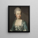 Portrait de Marie-Antoinette 1755-1793 - Joseph Hickel — kehystetty taideteos seinällä