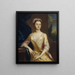 Portrait d'une dame - Joseph Highmore — kehystetty taideteos seinällä