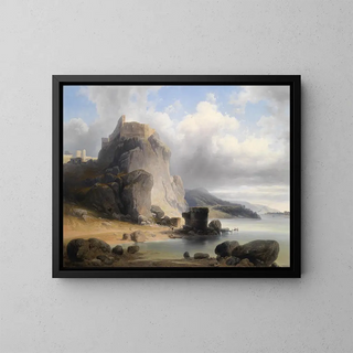 Joseph Holzer - Blick auf die Burgruine Devin.webp