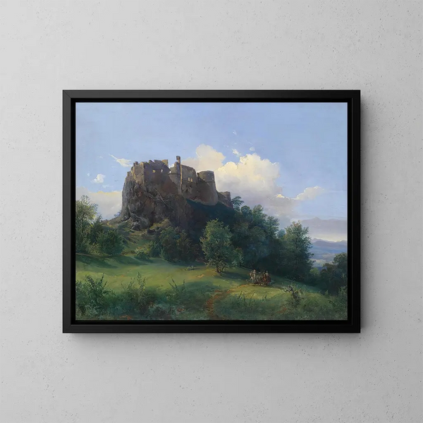 Château de Paulenstein - Joseph Holzer — kehystetty taideteos seinällä