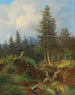 Paysage avec ruisseau forestier et figures décoratives - Joseph Jonas — näkymä teoksesta
