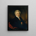 Portrait d'un gentleman - Joseph Krafft — kehystetty taideteos seinällä