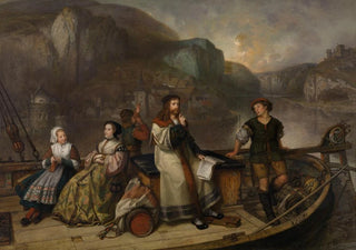 Joseph Lies - Albrecht Drer Sailing down the Rhin.webp