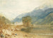 Näkymä Saint-Michel Bonneville -linnakselta Savoien alueella Arve-joen rannalta - Joseph Mallord William Turner — näkymä teoksesta