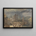 Boppartin rannalla olevista hahmoista - Joseph Mallord William Turner — kehystetty taideteos seinällä