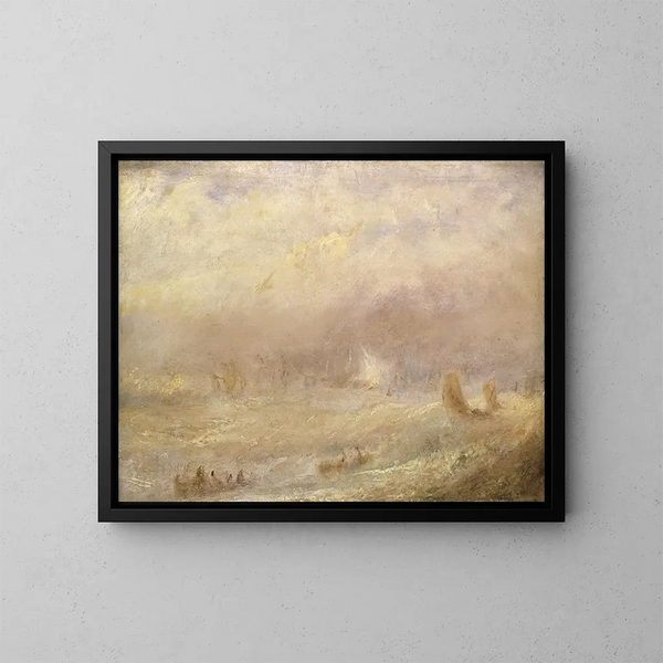 Näkymä Dealistä - Joseph Mallord William Turner — kehystetty taideteos seinällä