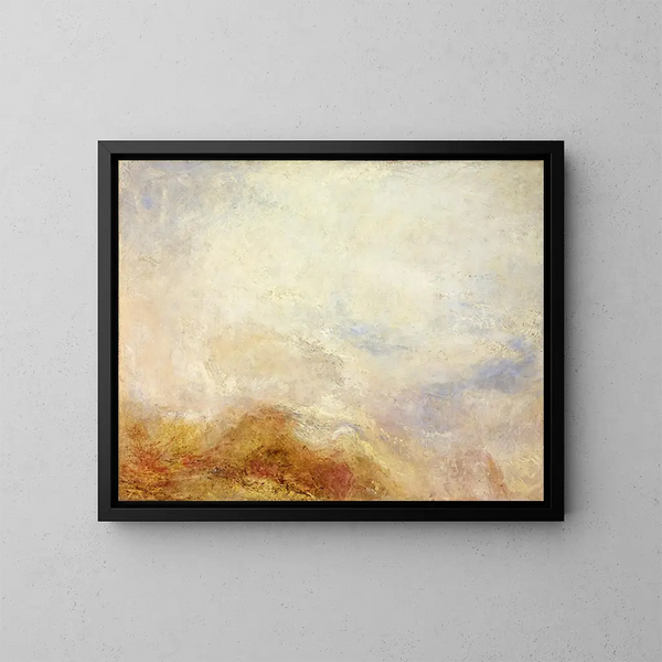 Vuoristomaisemasta Val d'Aoste - Joseph Mallord William Turner — kehystetty taideteos seinällä