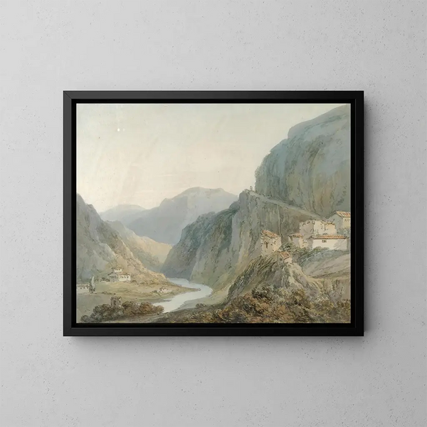 Ascension vers la cascade de Terni - Joseph Mallord William Turner — kehystetty taideteos seinällä