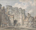 Portti kirkon Kristus Canterburyssä - Joseph Mallord William Turner — näkymä teoksesta
