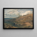 Dartmoor-maalaus Tamar- ja Torridge-joen lähteestä - Joseph Mallord William Turner — kehystetty taideteos seinällä