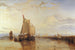 Dortin tai Dordrechtin maalaus Postilaiva Dort Rotterdamista uponnut - Joseph Mallord William Turner — näkymä teoksesta