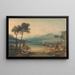 Lac Lémanin ja Mont Blancin maalaus - Joseph Mallord William Turner — kehystetty taideteos seinällä