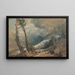 Chamonixin laaksossa sijaitseva Mer de Glace -maalaus, Sveitsi - Joseph Mallord William Turner — kehystetty taideteos seinällä