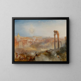 Rooma moderni, Campo Vaccino - Joseph Mallord William Turner — kehystetty taideteos seinällä