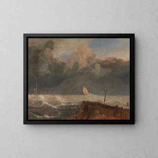 Port de Ruysdael - Joseph Mallord William Turner — kehystetty taideteos seinällä