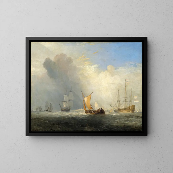 Ferry-boat de Rotterdam - Joseph Mallord William Turner — kehystetty taideteos seinällä