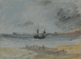 Uppoutunut laiva Brightonissa - Joseph Mallord William Turner — näkymä teoksesta