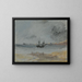 Uppoutunut laiva Brightonissa - Joseph Mallord William Turner — kehystetty taideteos seinällä