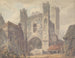 Porte Saint-Augustin de Canterbury - Joseph Mallord William Turner — näkymä teoksesta