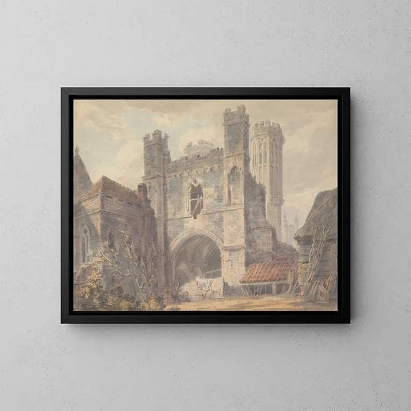 Porte Saint-Augustin de Canterbury - Joseph Mallord William Turner — kehystetty taideteos seinällä