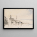 Le carnet de croquis de la Manche 31 - Joseph Mallord William Turner — kehystetty taideteos seinällä