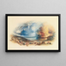 Waterlooin taistelukentästä Hougoumontista katsottuna - Joseph Mallord William Turner — kehystetty taideteos seinällä