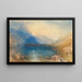 Zoug-järvi - Joseph Mallord William Turner — kehystetty taideteos seinällä